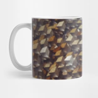 Geometric Textured Cubes Abstract Art Mug